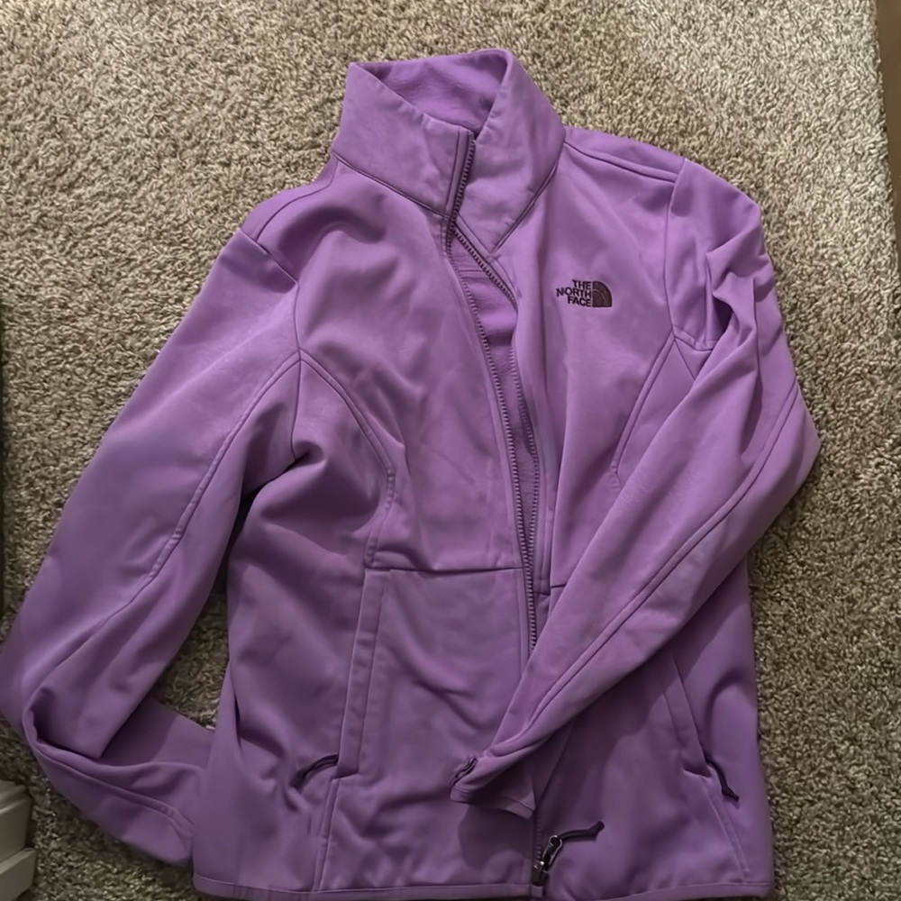 North face purple full zip size m